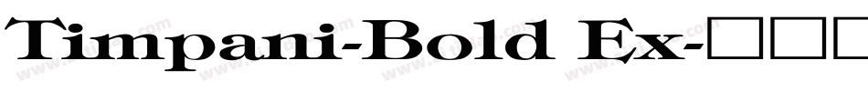 Timpani-Bold Ex字体转换